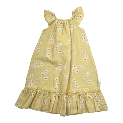 Metsola Leinenkleid, Blumen | 122/128 cm