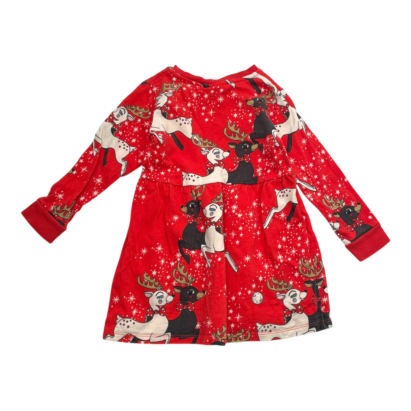 Mini Rodini sweat dress, deer | 92/98cm