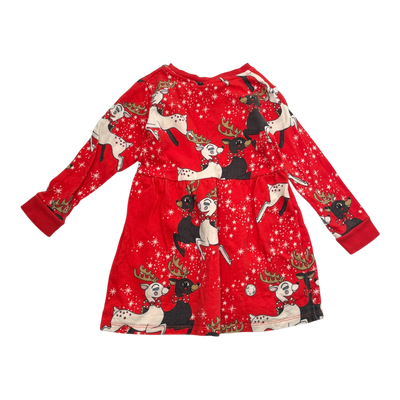 Mini Rodini sweat dress, deer | 92/98cm
