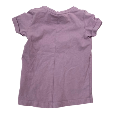 Gugguu logo t-shirt, mauve | 80cm