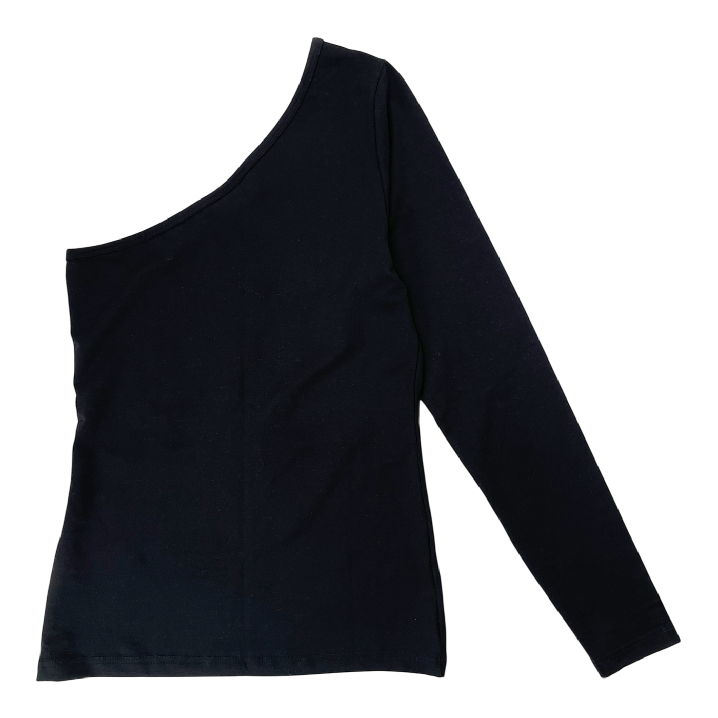 Toive one shoulder shirt, black | woman S