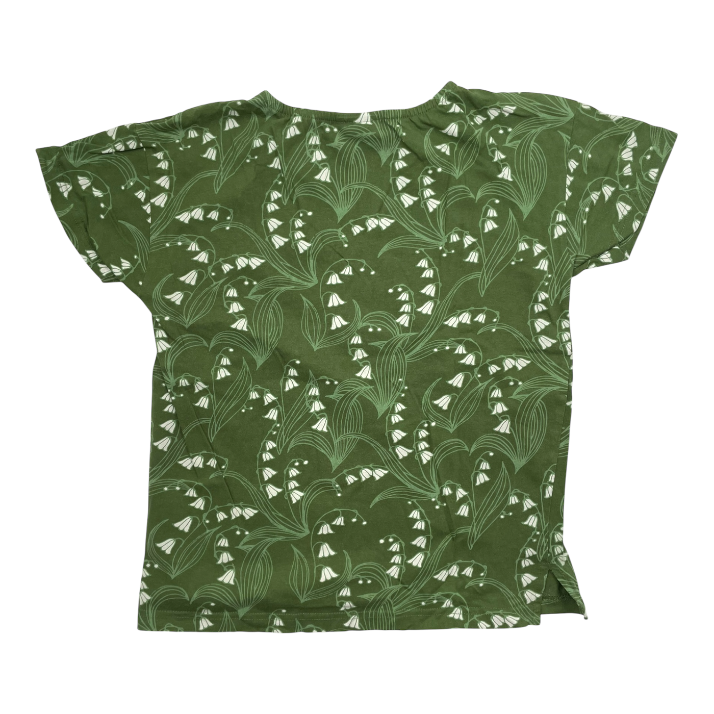 Mainio t-shirt, green flowers | 146/152cm