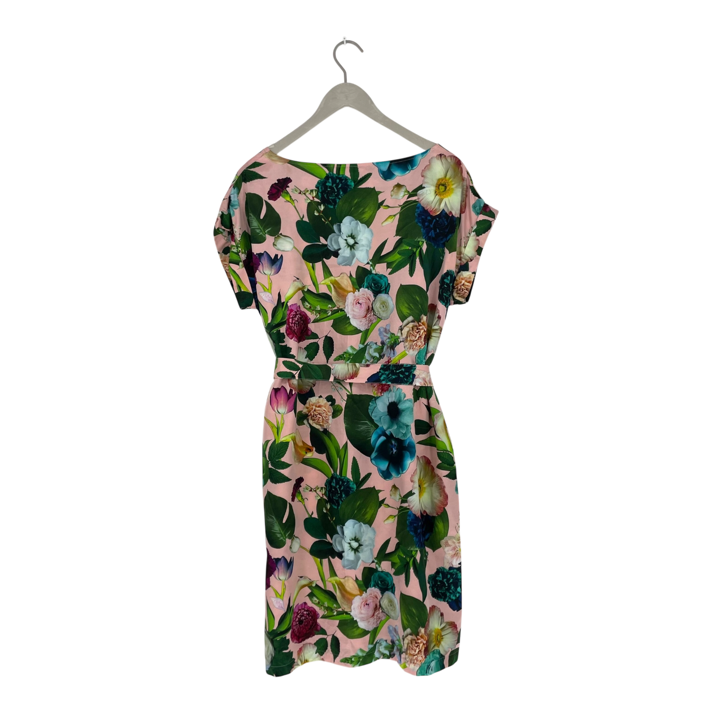 Uhana silk dress, flowers | woman L