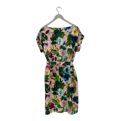 Uhana silk dress, flowers | woman L