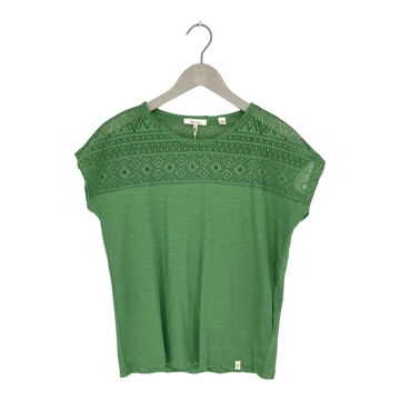 Tranquillo lace t-shirt, green | woman XS