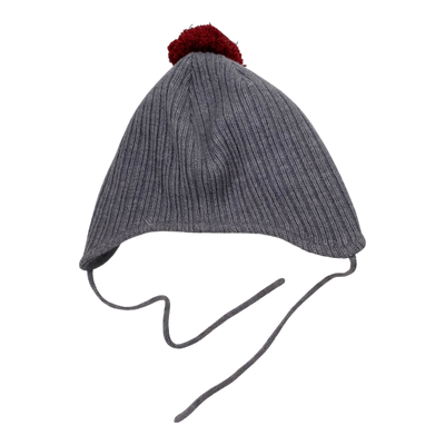 Polarn O. Pyret wool beanie, grey | 4-9m