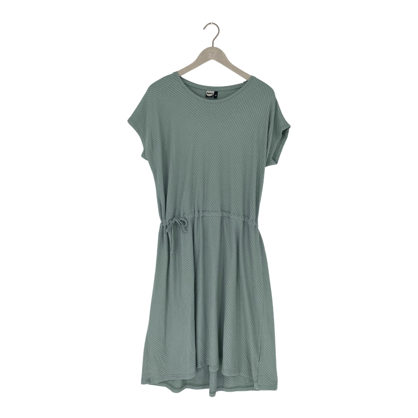 Papu geripptes T-Shirt-Kleid, Minzgrün | Frau m