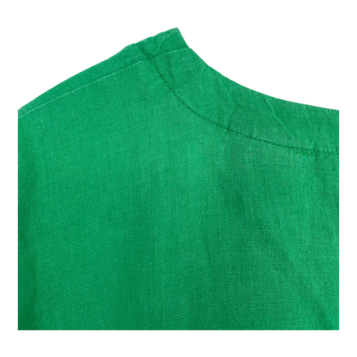 Papu boxy linen dress, lime green | woman M