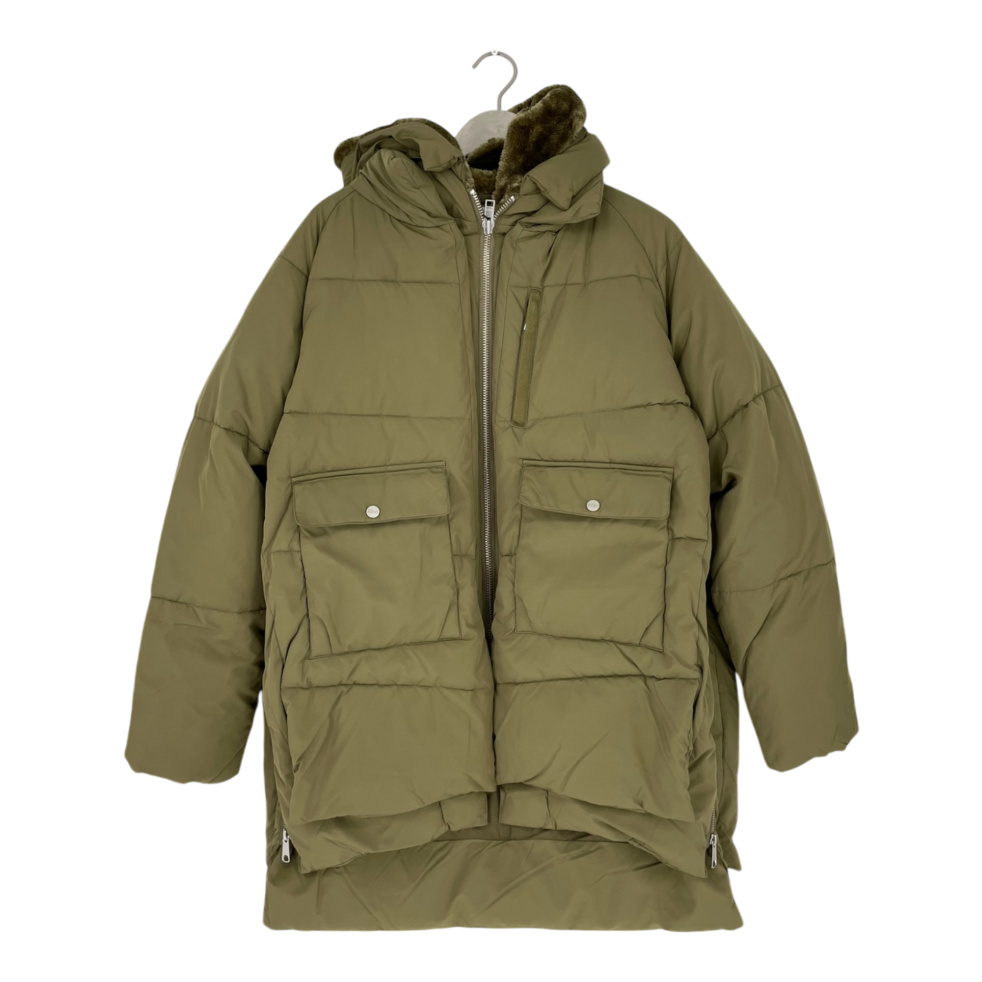 Embassy of Bricks and Logs Lyndon puffer jacket, olive | woman L