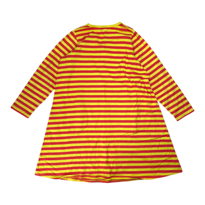 Marimekko stripe dress, red/yellow | 140cm