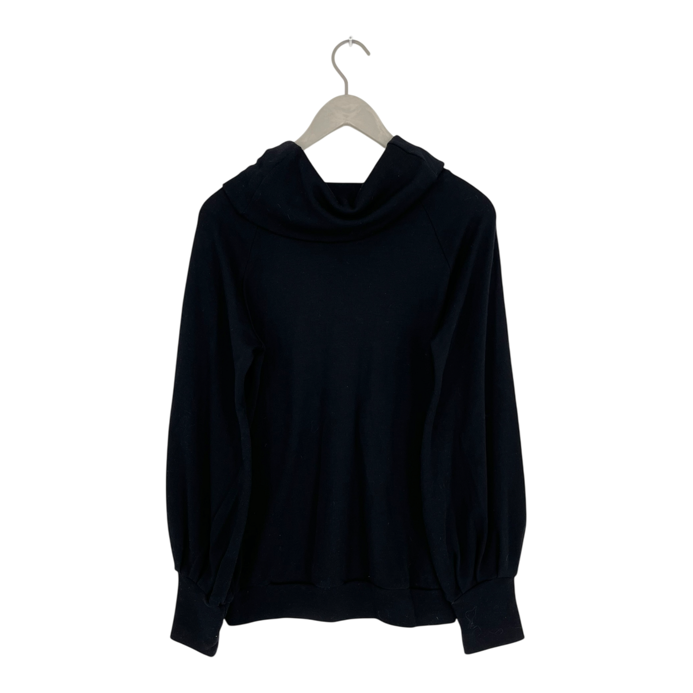 Ommellinen merino turtleneck shirt, black | woman M
