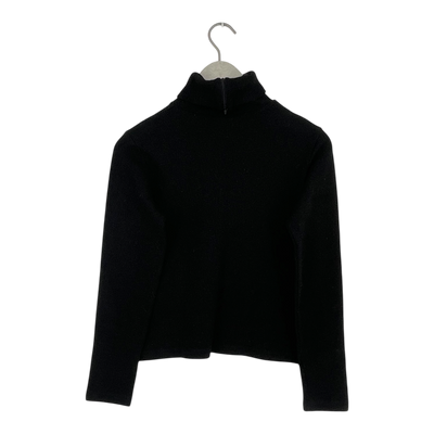 Marimekko wool polo shirt, black | woman L