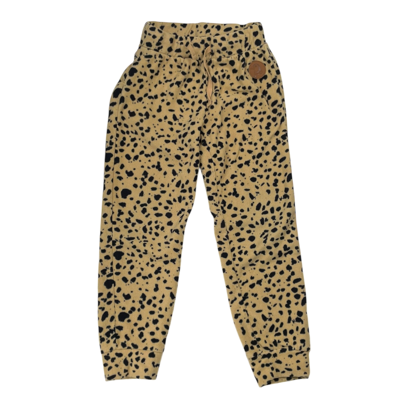 Mini Rodini fleece pants, leopard | 116/122cm