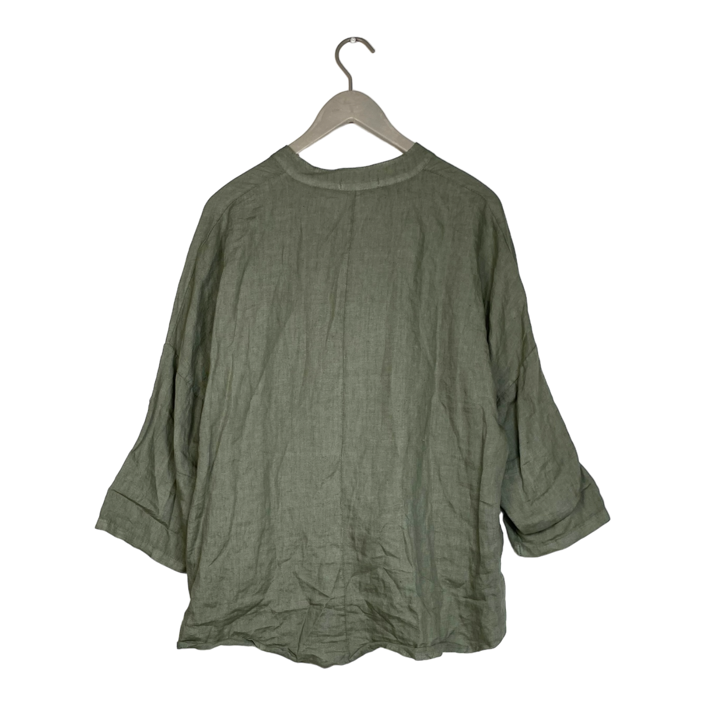 Bypias bohemianan linen blouse, moss green | woman XS-M