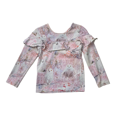 Gugguu frill shirt, flower | 86cm