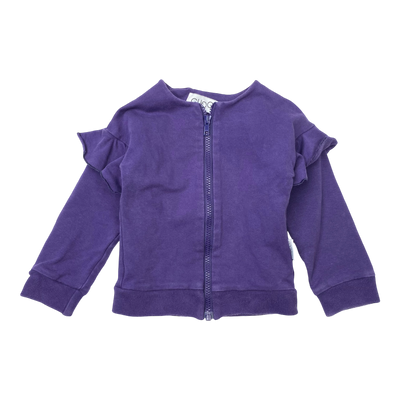 Gugguu zipper sweat jacket, purple | 92cm