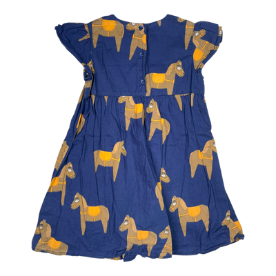 Mini Rodini horse woven frill dress, horse | 104/110cm