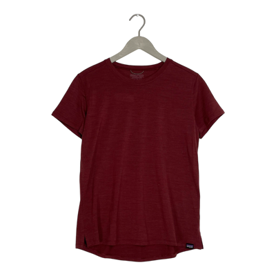 Patagonia merino t-shirt, rust | woman M