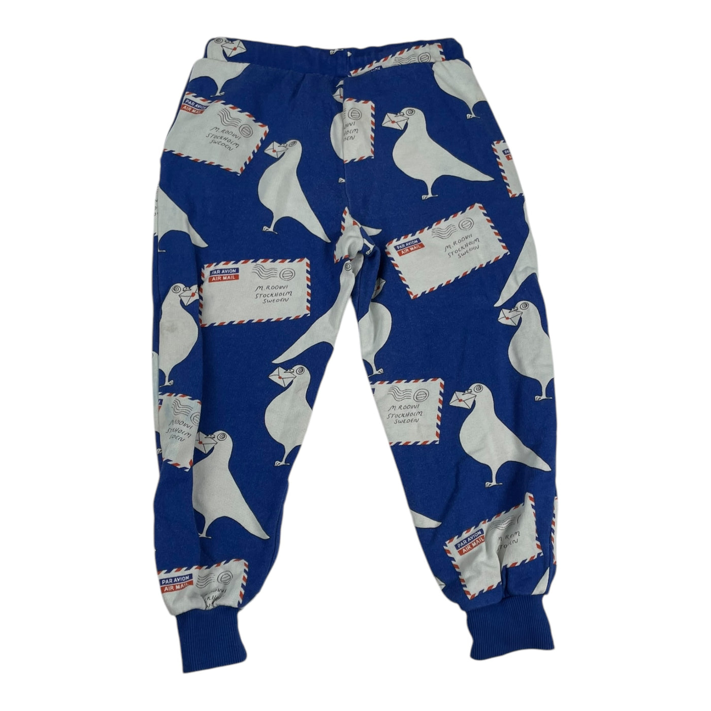 Mini Rodini sweatpants, birds | 104/110cm