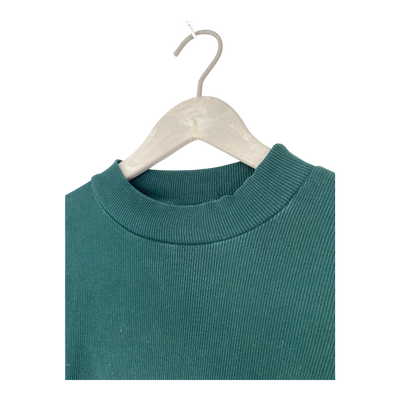 Aarre rib shirt, emerald green | woman XS