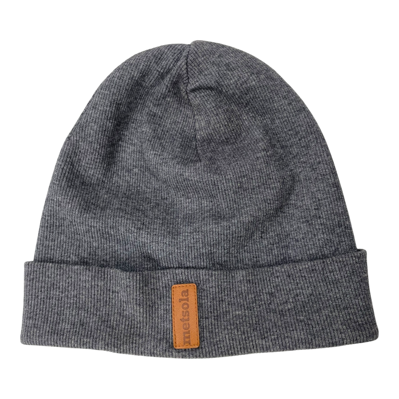 Metsola tricot rib beanie, grey |  3-5y