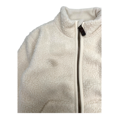 Mini A Ture matcedric teddy zip jacket, white | 98cm