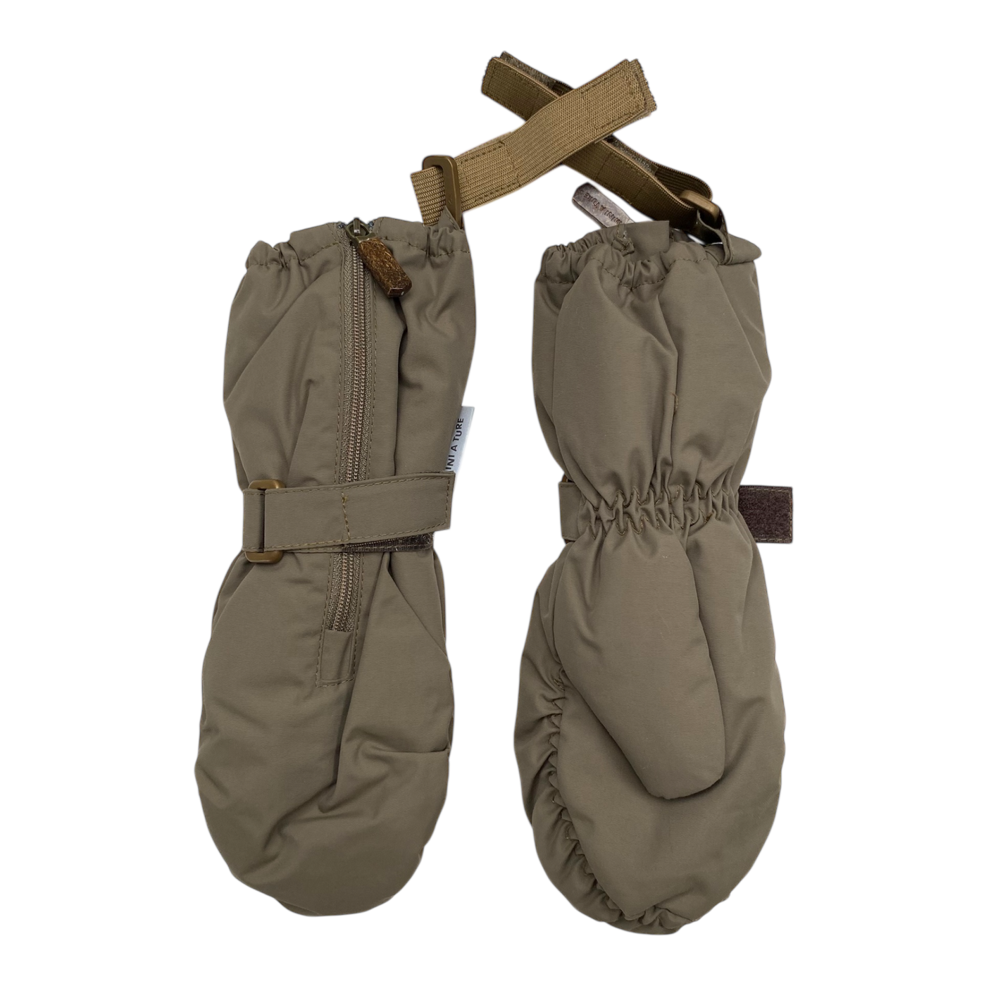 Mini A Ture matcesar fleece golves, coffee | 2-3y