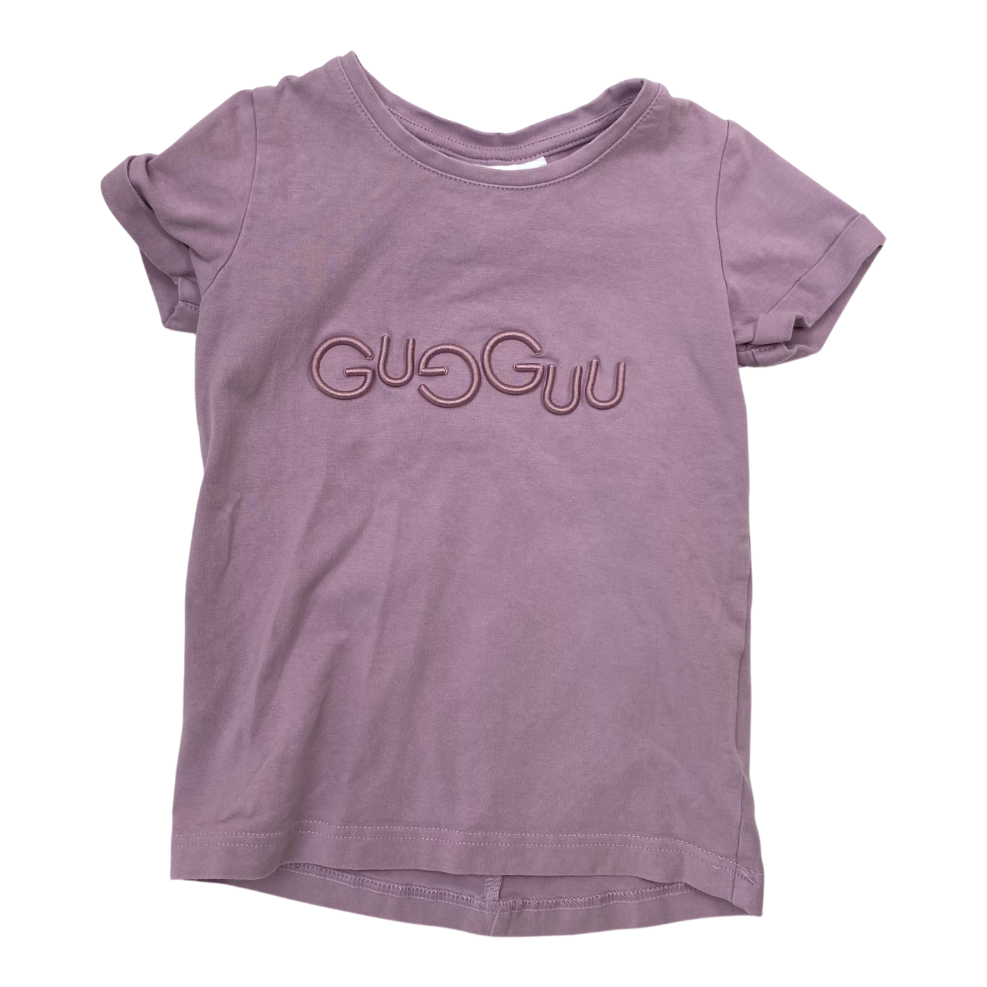 Gugguu logo t-shirt, mauve | 80cm