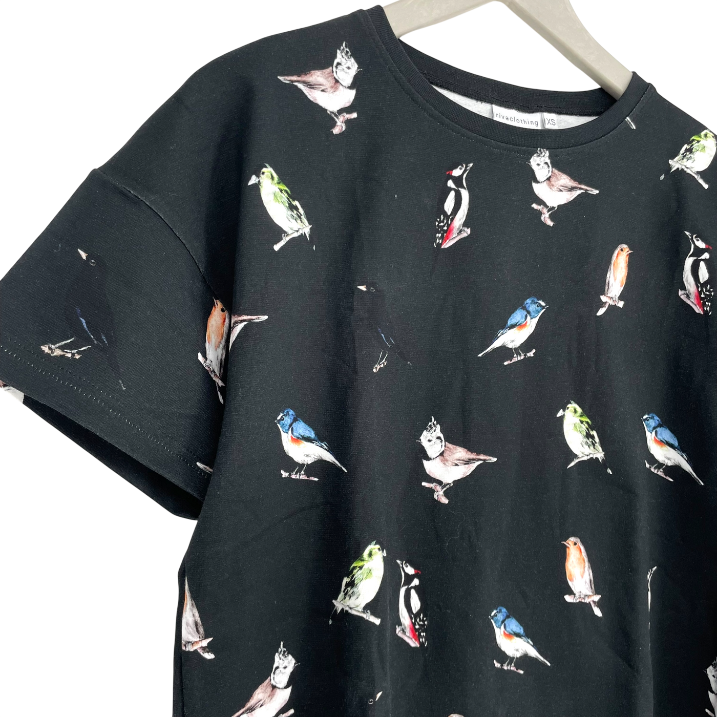 Riva Clothing t-shirt, linnut | unisex XS