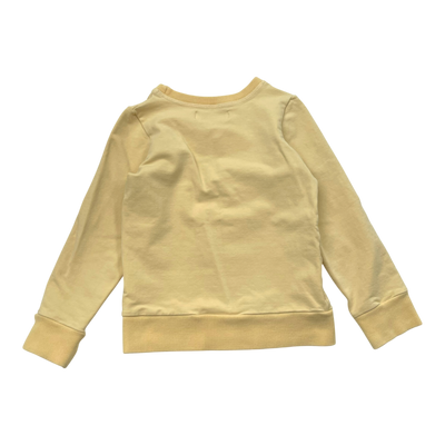 Gugguu sweatshirt, lemon chiffon | 116cm