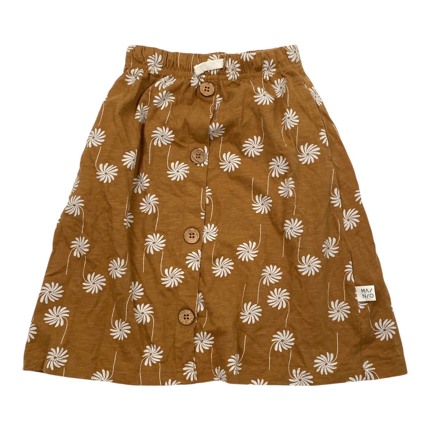 Mainio button skirt, flower | 86/92cm