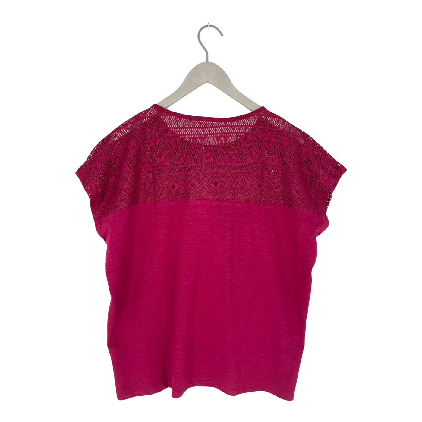 Tranquillo lace t-shirt, aniline red | woman XL