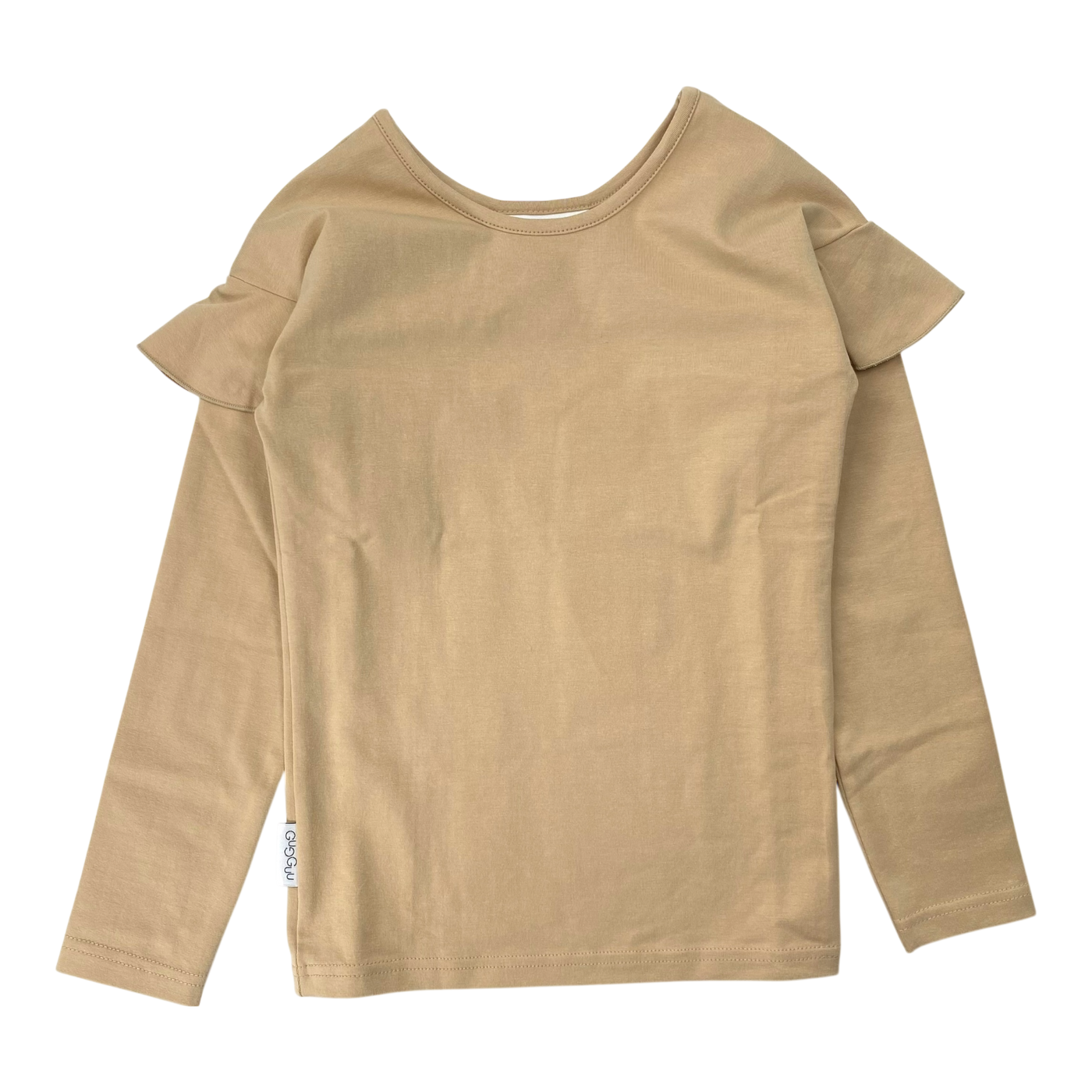 Gugguu frill shirt, sugar cookie | 104cm