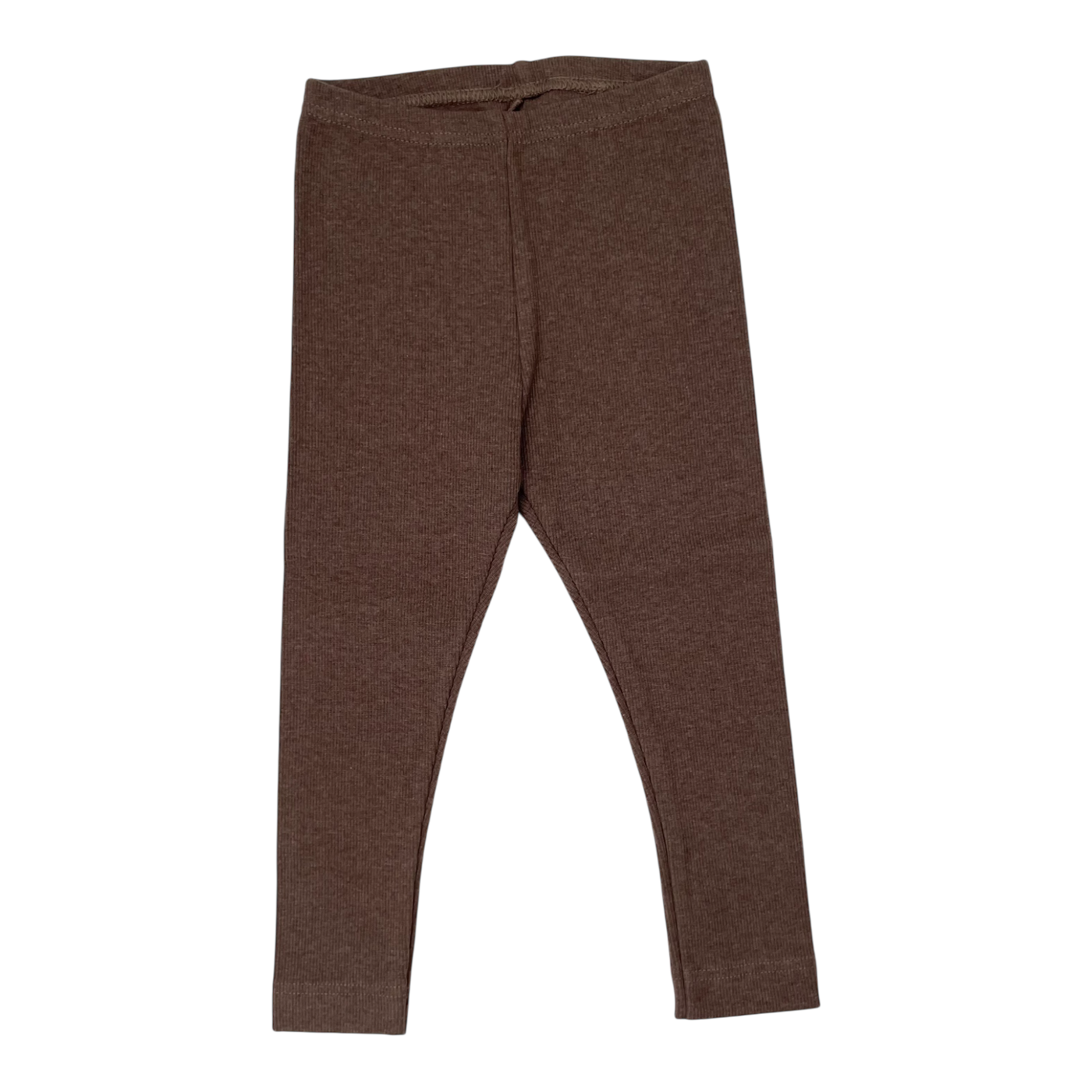 Metsola rib leggings, brown | 86/92cm