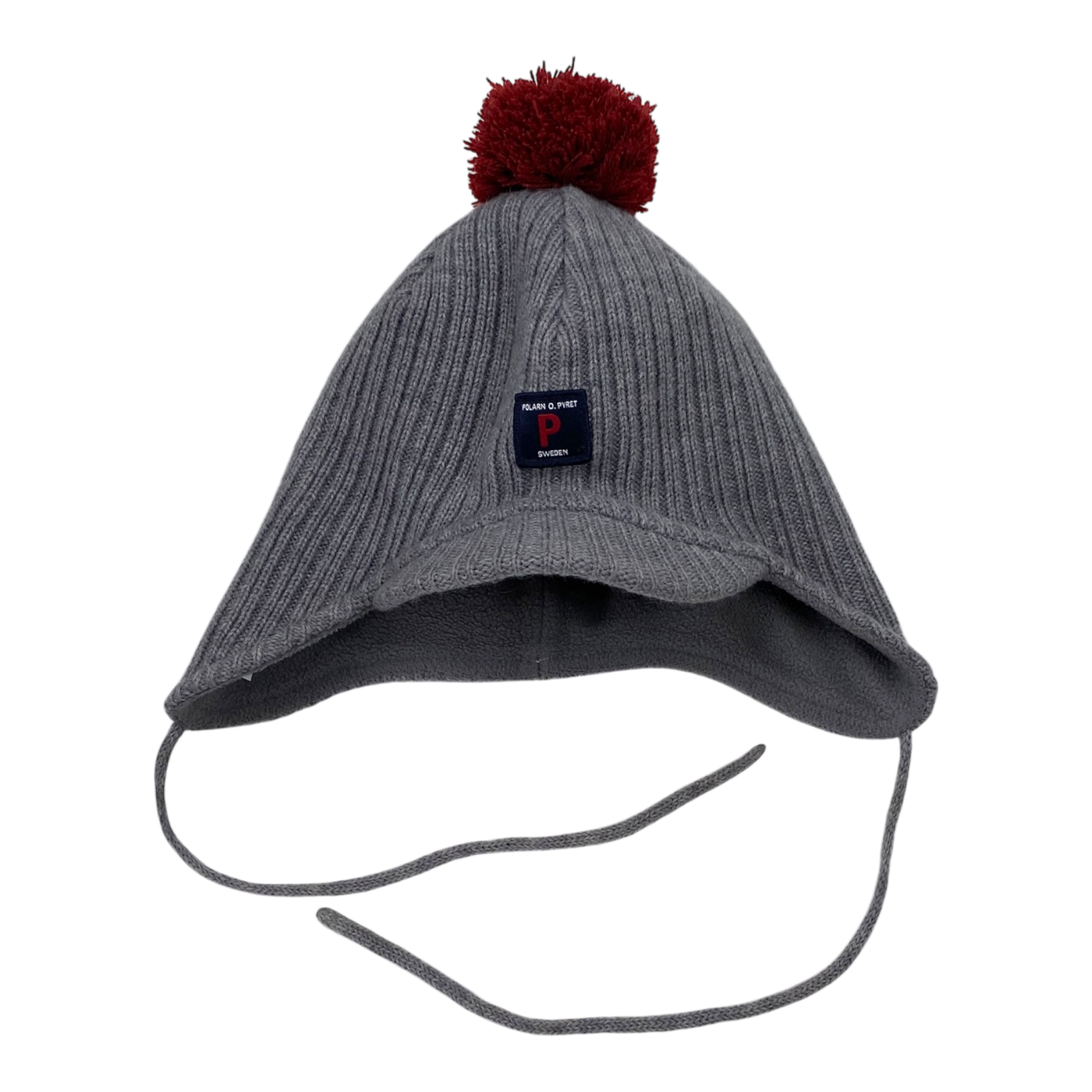 Polarn O. Pyret wool beanie, grey | 4-9m