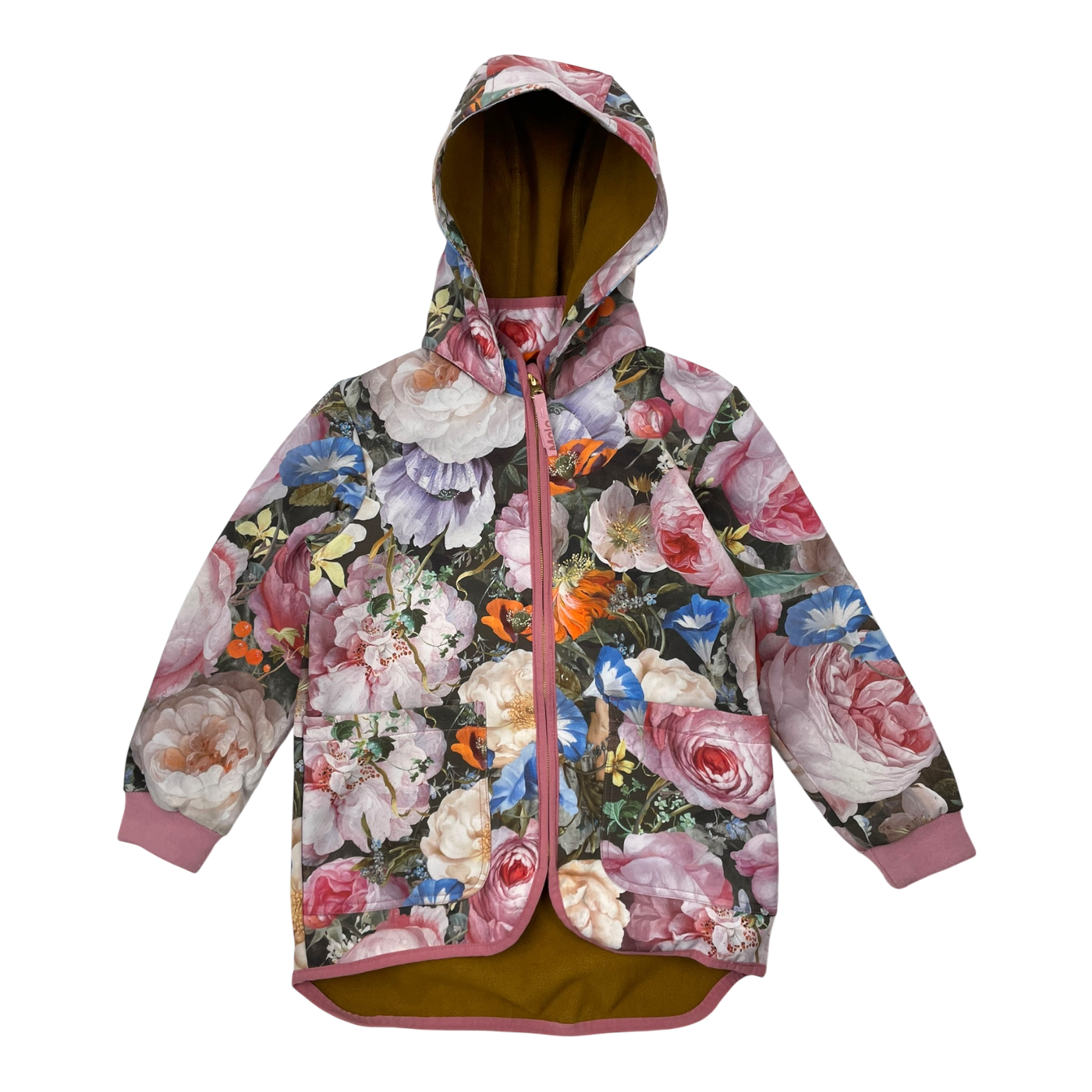 Molo hillary softshell jacket, flowers | 116cm