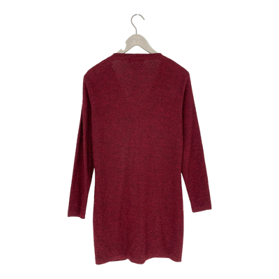 ALPA ALPACA -Nieselregen -Strickjacke, Burgund | Frau m