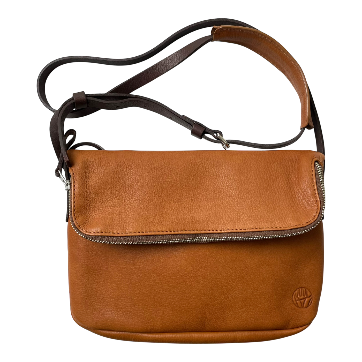 Harold's Bags leather chaza twosize handbag, cognac