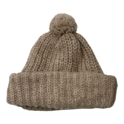 Kaiko chunky beanie, sand | woman XL