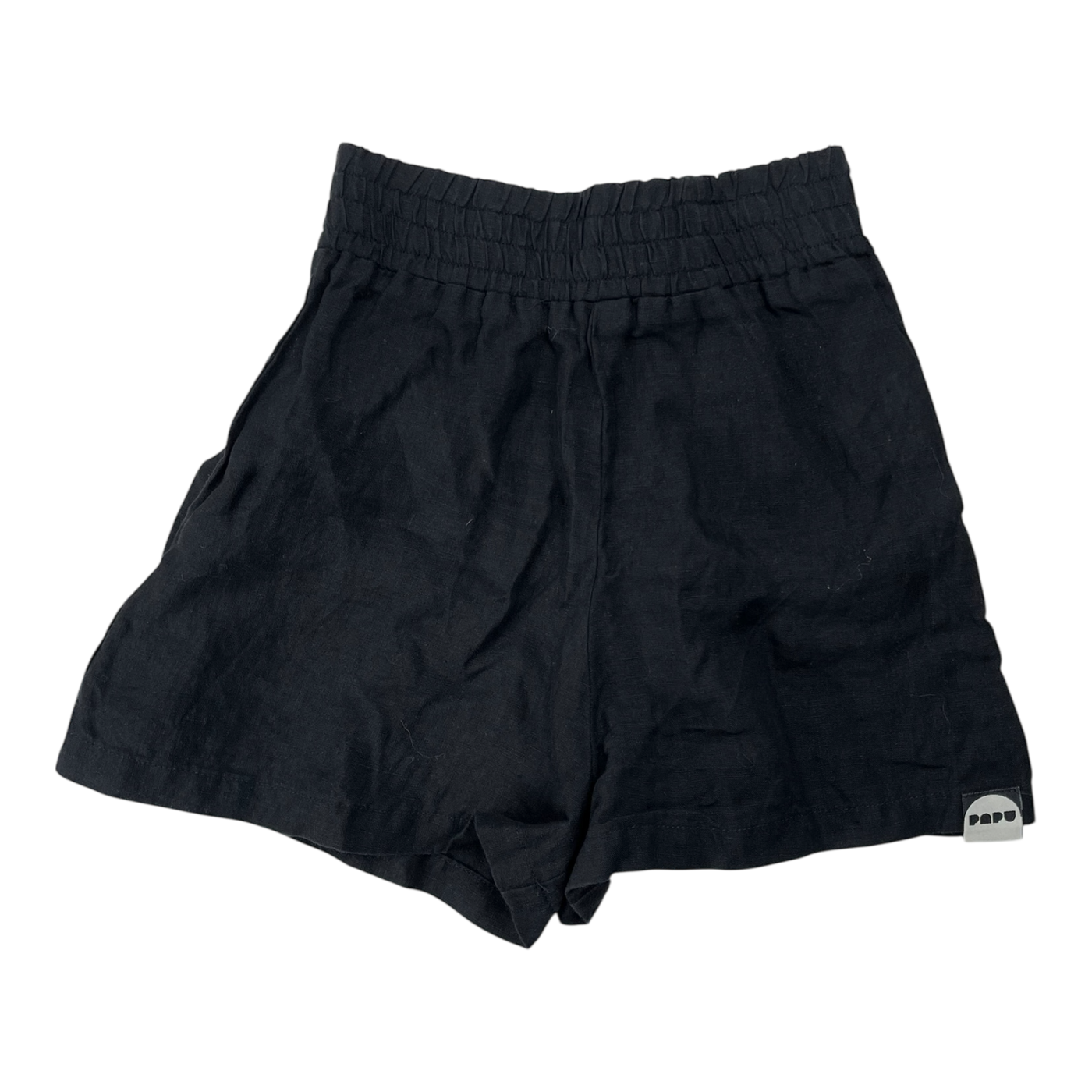 Papu linen shorts, black | 98/104cm