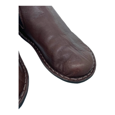 VIBAe Helsinki leather boots, cocoa brown | 37