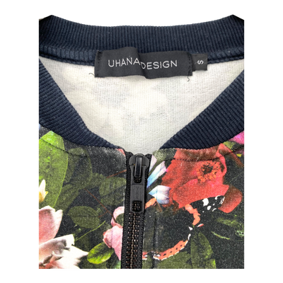Uhana sweat jacket, flowers | woman S