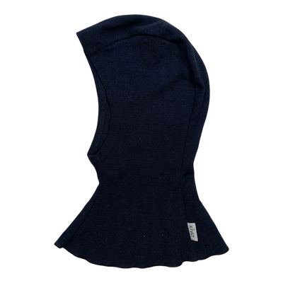 Kivat merino wool /silk balaclava, black| 5-10y