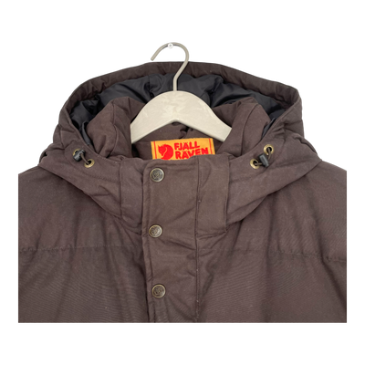 Fjällräven övik down jacket, brown | unisex XL