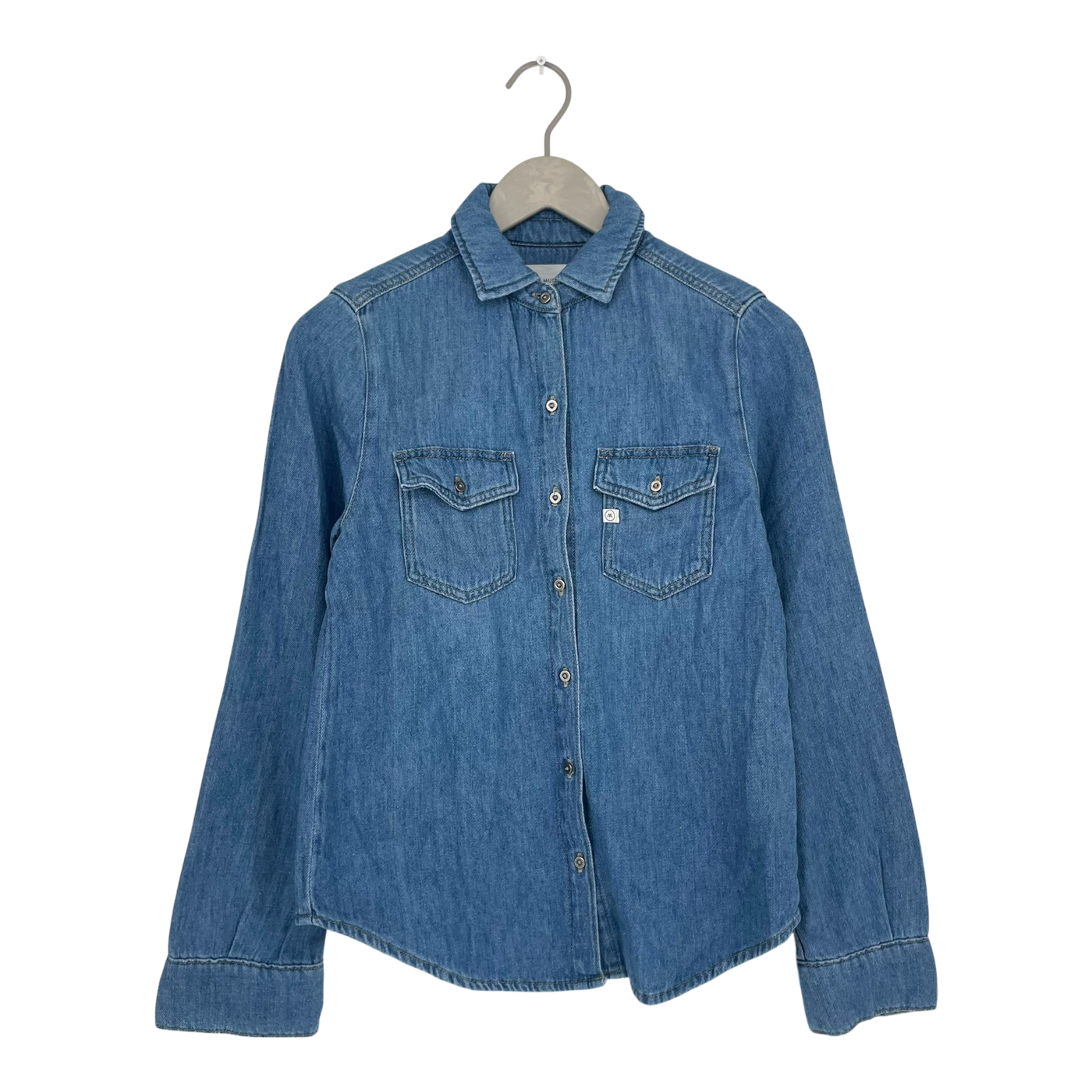 Mud Jeans shirley denim shirt, denim blue | woman S