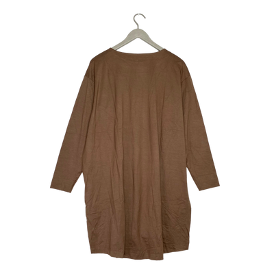 Ommellinen t-shirt tunic, brown sugar | woman M