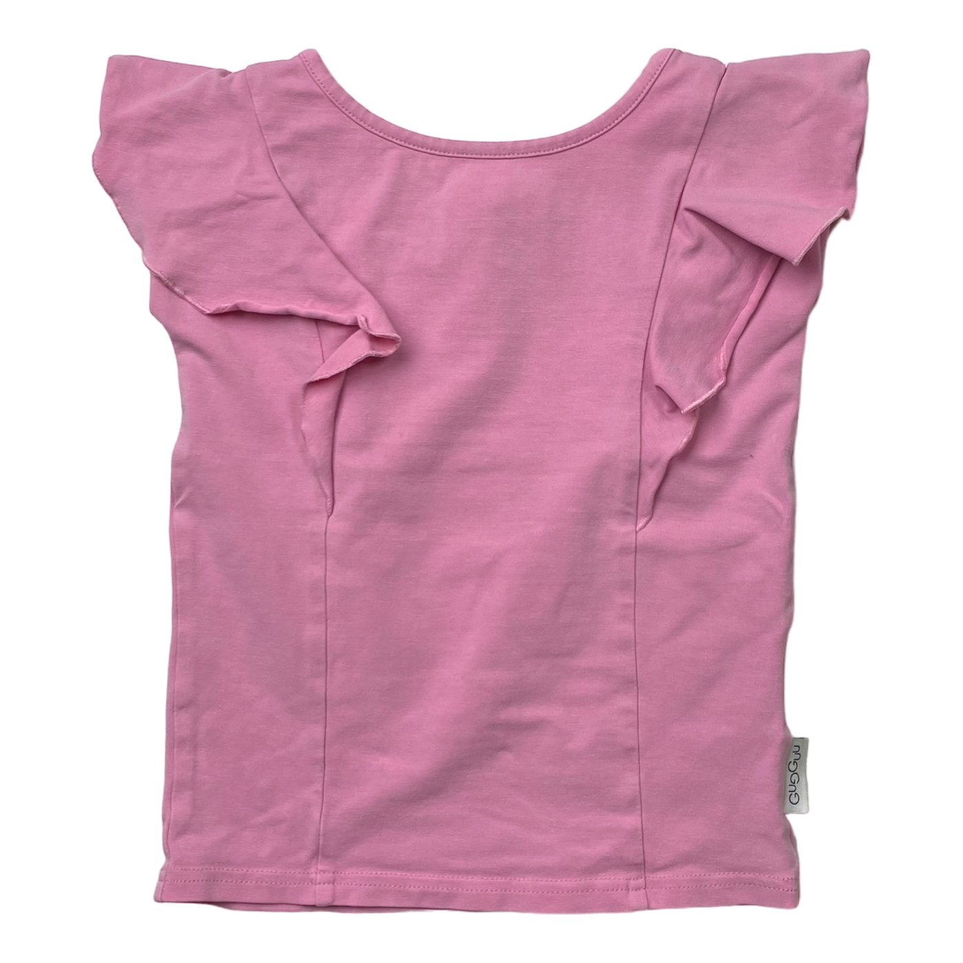 Gugguu frill t-shirt, hot pink | 86cm