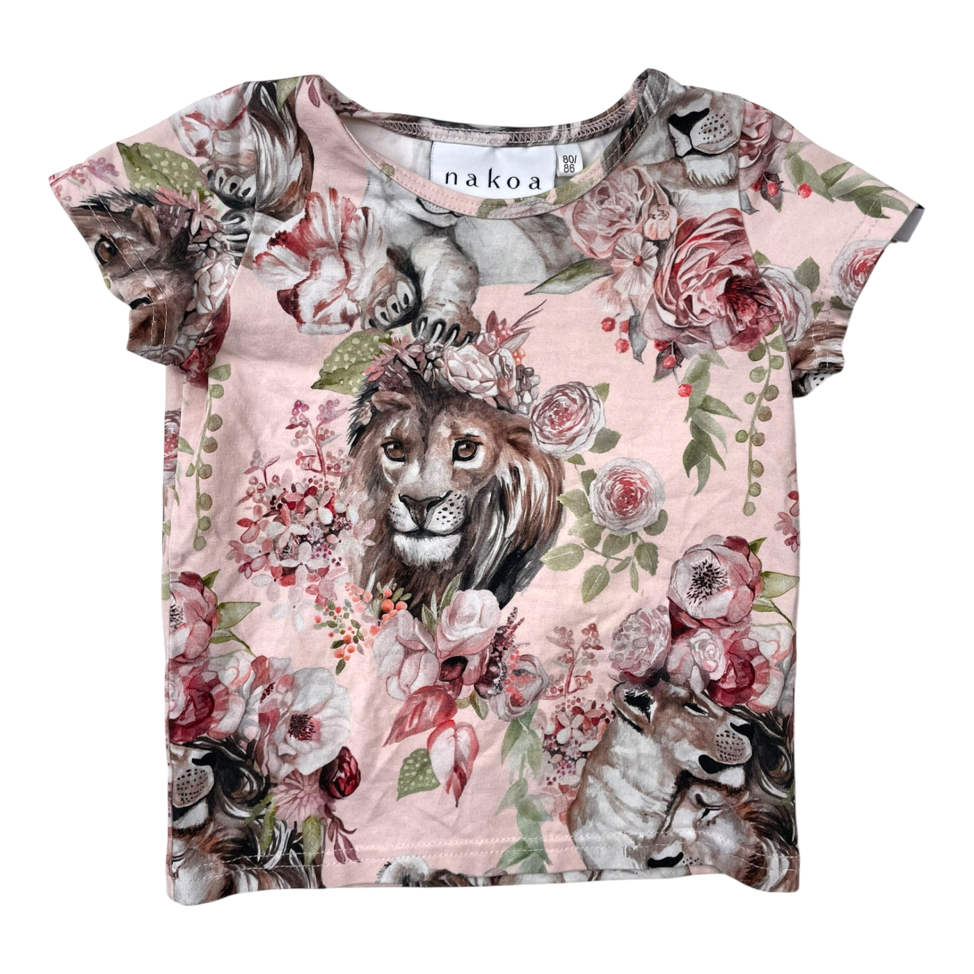 Nakoa t-shirt, animal | 80/86cm