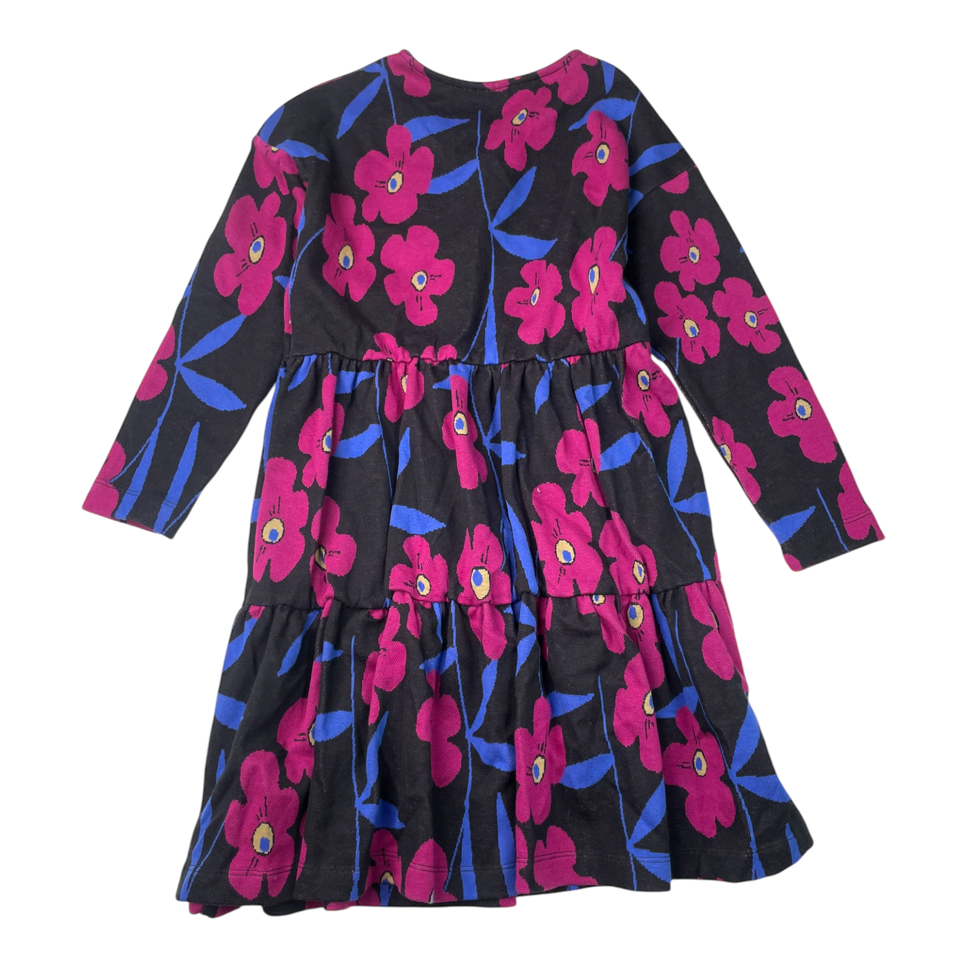 Mainio jacquard dress, flower | 134/140cm