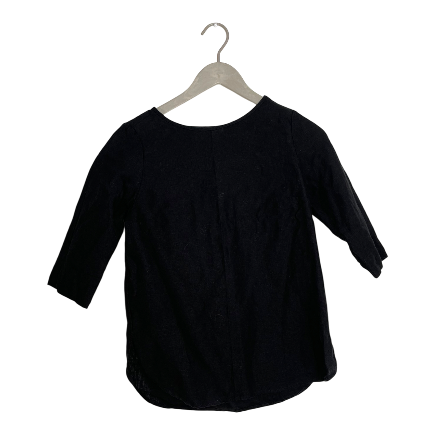 Nakoa classic linen shirt, black | woman XS